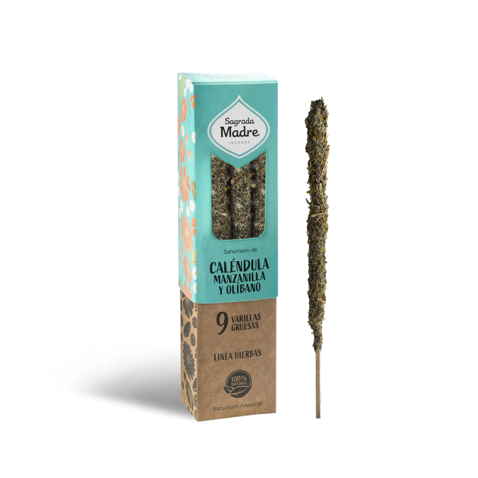 Incienso caléndula, manzanilla y olíbano