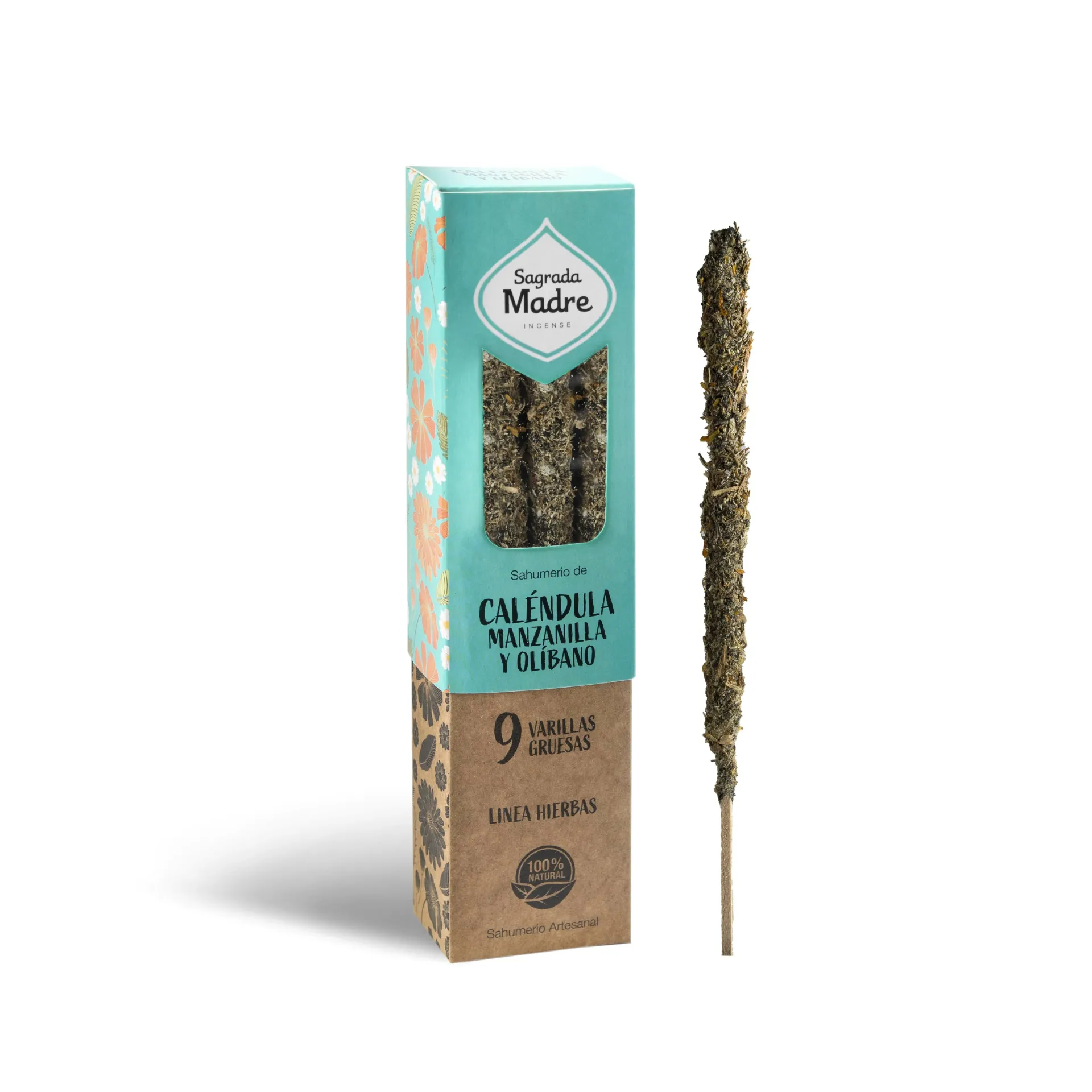 Incienso caléndula, manzanilla y olíbano